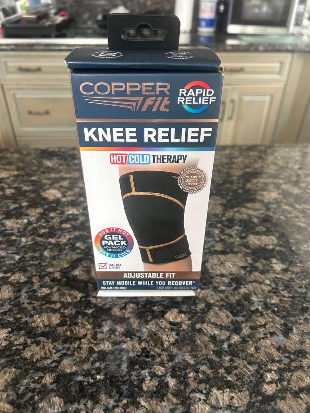 COPPER FIT RAPID KNEE RELIEF HOT/COLD THERAPY NWT